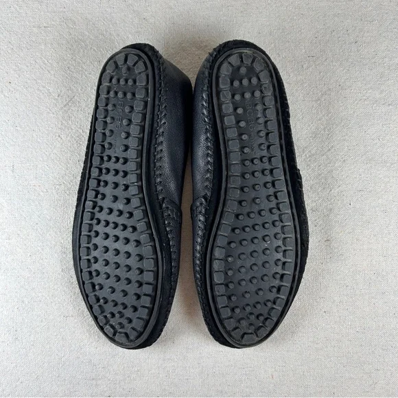 BCBGeneration Women’s 7 Black Leather Ballet Flats/Driving Mocs - Picture 9 of 11